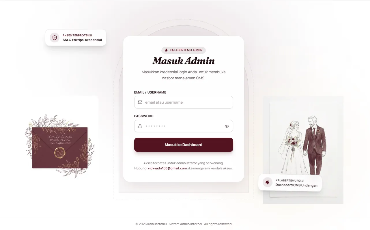 Langkah 02, Terima Akses Dashboard
